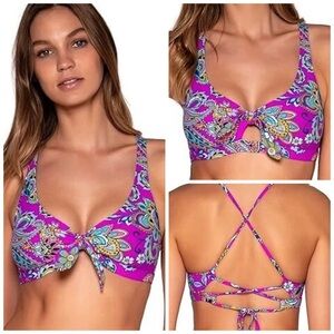 Sunsets Marrakesh Brandi Bralette Bikini Top Size XS NWT